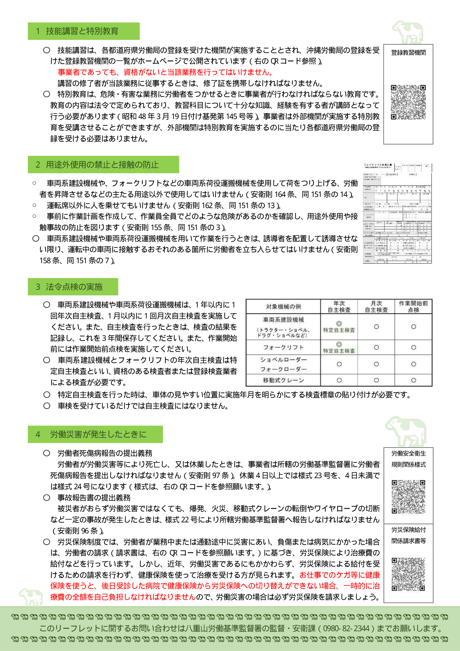 吊り上げ荷重別 玉掛け・移動式クレーン等の詳細資格区分表（厚生労働省）